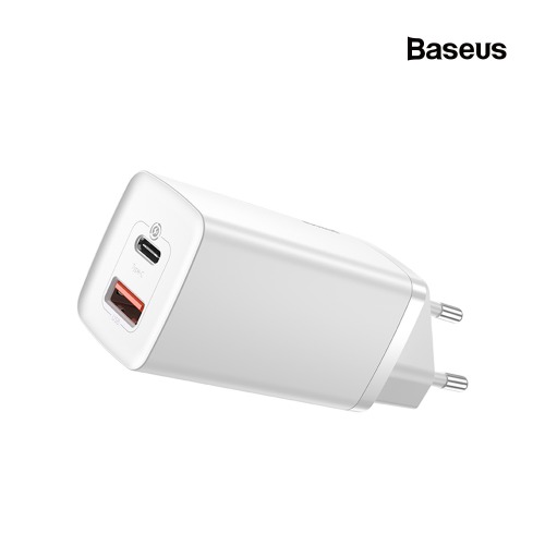 (함께사면 30%할인)베이스어스 Baseus GaN2 라이트 C타입+USB포트 65W 고속 충전기 멀티포트 PD충전 한국형플러그