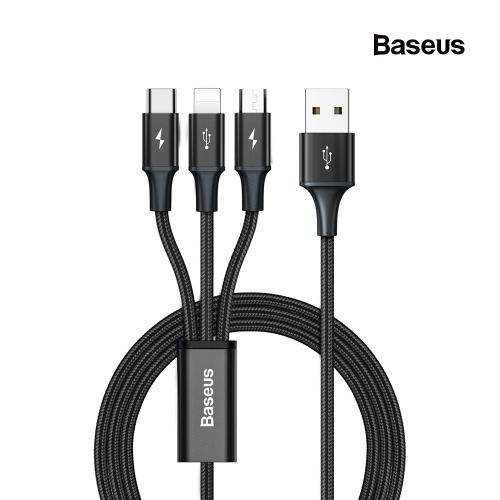 베이스어스 래피드 시리즈 USB to 3in1 멀티케이블 1.2m